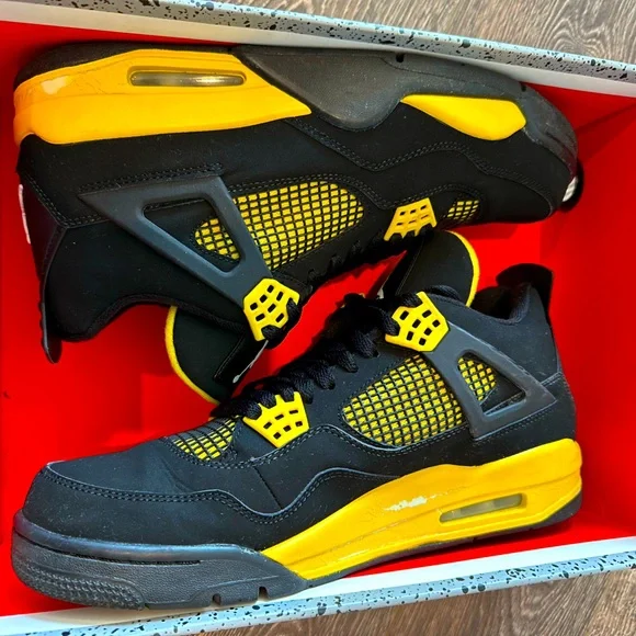Jordan | Shoes | Nike Air Jordan 4 Retro Low Thunder 22 Mens  display picture 3